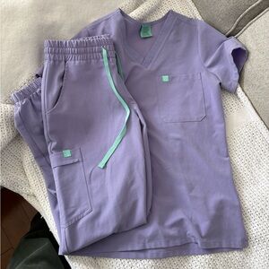 Garde malade light purple scrubs xxs/xs